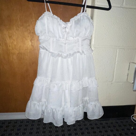 WHITE small summer dress NEVER WORN - Picture 3 of 4